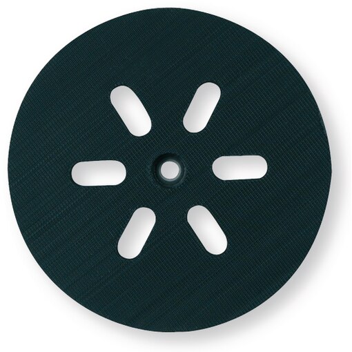 Prato de velcro médio com 6 furos de Ø150 mm para lixadeira orbital